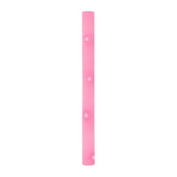 A pink novelty drink bottle with a simple design and a logo.