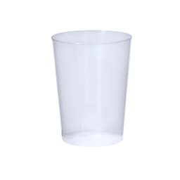 A drink bottle featuring a clear, plastic design with a smooth finish and a logo on the side.