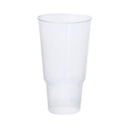 A drink bottle featuring a transparent, clear plastic design, ideal for a variety of beverages. It includes a logo.