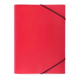 A red Alpin Folder with an elastic closure, designed for office and business use.