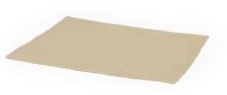 A beige Irsan Place Mat with a smooth texture, designed for home dining settings. Features a simple design.