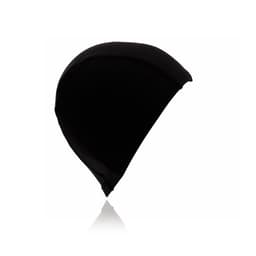 A black Micra Hat with a sleek, curved design, featuring a logo on the side. Suitable for various headwear needs.