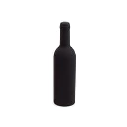A black wine bottle with a smooth, matte finish. The bottle features a fitted cap and has a sleek silhouette.