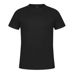 A black Tecnic Plus T-Shirt featuring short sleeves and a round neckline, with a logo on the chest.