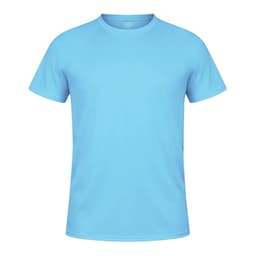 A light blue Tecnic Plus T-Shirt featuring short sleeves and a simple design, with a logo on the front.