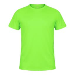 A bright green Tecnic Plus T-Shirt with a crew neckline and short sleeves. It features a logo on the front.