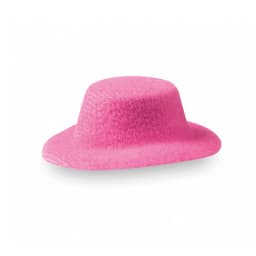 A pink Tauron hair clip with a smooth texture and modern design, featuring a branding logo.