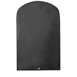 A black Kibix Bag with a simple design and rounded top, featuring a logo on the front.