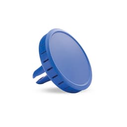 A blue Scrib Air Freshener featuring a round design and ventilation slots for scent dispersion.