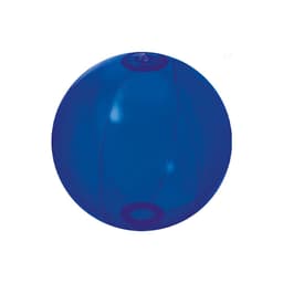 A blue Nemon Ball with sections outlined in dark blue and featuring an attachment point for inflation.