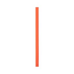 An orange Plasker bracelet with a smooth surface, suitable for events and exhibitions. It features a branding logo.