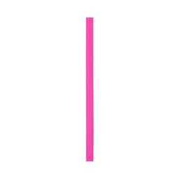 A bright pink event wristband with a smooth texture and a logo at one end.