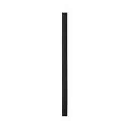 A black wristband with a simple design, suitable for events and exhibitions. Features a logo.