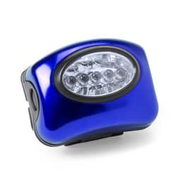 A blue Lokys Torch with multiple LED lights, featuring a smooth, rounded design and a black trim.