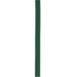 A slim, dark green polyester accessory displayed vertically. It has a simple design and includes branding.