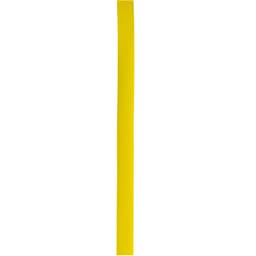 A long, thin yellow polyester strip with a smooth texture, suitable for various clothing accessory applications.