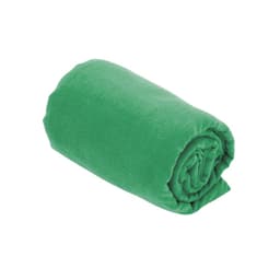 A rolled green absorbent towel with a soft texture, suitable for personal care and health use.