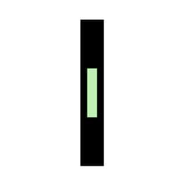 A sleek black metal pen with a mint green accent, featuring a simple logo design.