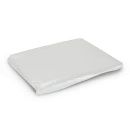 An emergency rain coat, packaged in a compact white design.