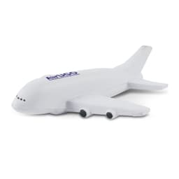 A stress-relief airplane toy in a white design with "Airugo" branding.
