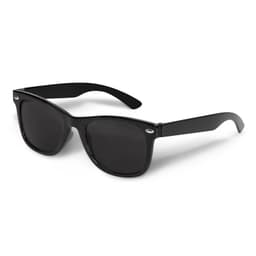 Malibu Kids Sunglasses featuring a classic black frame and dark lenses.