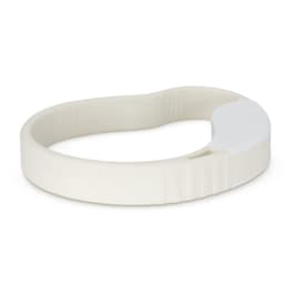 A jar and bottle opener with an ergonomic design in a soft white color.