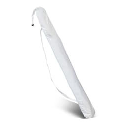A Bahama Beach Umbrella in a protective carrying sleeve, featuring a convenient shoulder strap for transport.