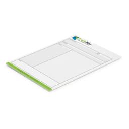 A3 sketching pad with 50 leaves featuring a green and white design. It has a logo on the top.