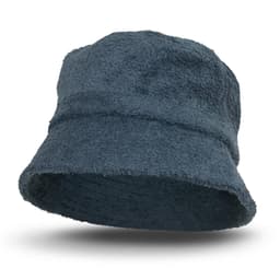 A dark blue Terry Towelling Bucket Hat with a soft, textured fabric. It features a round brim and no visible branding.