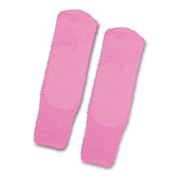 Soft, fluffy grip socks in a vibrant pink shade, featuring a textured design for added grip.