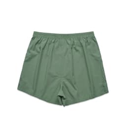 Green boxer shorts featuring an elastic waistband, displayed flat without additional design elements.