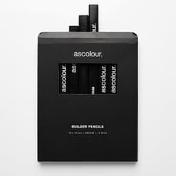 A pack of ten grey builder pencils in black packaging, featuring a branded logo and displaying several pencils.