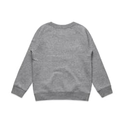 A grey jumper with a crew neck and ribbed cuffs. The design features a plain back with no visible branding.