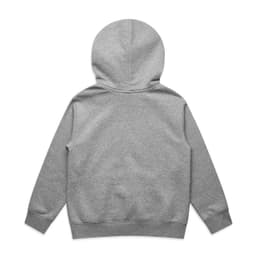 A grey hoodie with a hood and long sleeves, featuring a simple design and no visible branding.