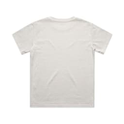 A faded grey children's t-shirt with a simple design and no visible branding on the back.