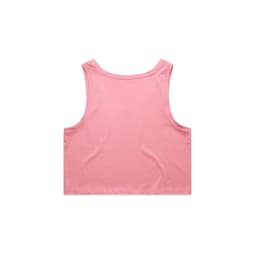 A pink crop singlet with a simple design and no visible logos or branding.