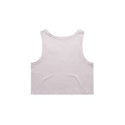 A light purple crop singlet with a simple design and no visible branding.