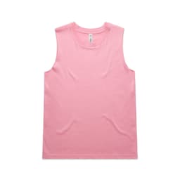 A pink singlet tank top featuring a simple design and no visible branding.