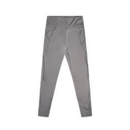 Active leggings in a sleek grey colour, featuring a high waistband and a smooth finish. Includes a logo detail.