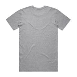 A grey Basic Tee t-shirt with short sleeves, displayed from the back view. It has a logo.