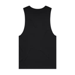 A black singlet tank top with a simple design and no visible branding.