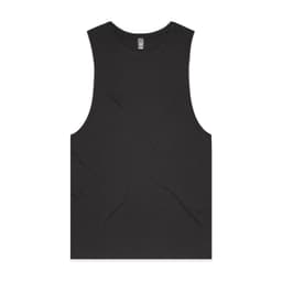 A black singlet tank top with a minimalistic design and no visible logos or branding.