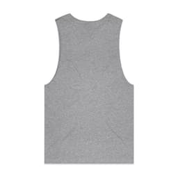 A grey singlet tank top with a plain back and no visible logos or branding.