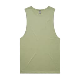A green singlet tank top with a simple design and a brand logo.