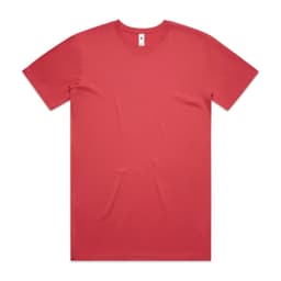 A red Basic Tee featuring a crew neck and short sleeves, with a visible brand logo.