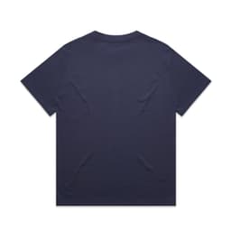 A navy blue Heavy Tee t-shirt with a plain back. The fabric appears soft and thick, suitable for casual wear.