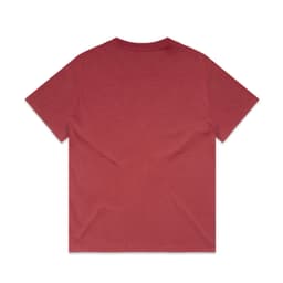 A heavy faded tee in a deep red colour, featuring a simple design without any visible logos or text.
