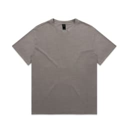 A grey Heavy Faded Tee with a relaxed fit, featuring a label tag.