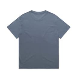 A grey heavy faded tee with a relaxed fit, featuring a simple design and no visible branding on the back.