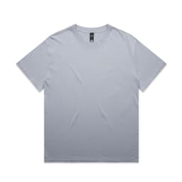 A light grey t-shirt with a relaxed fit and a label inside. The shirt features short sleeves and has a simple design.